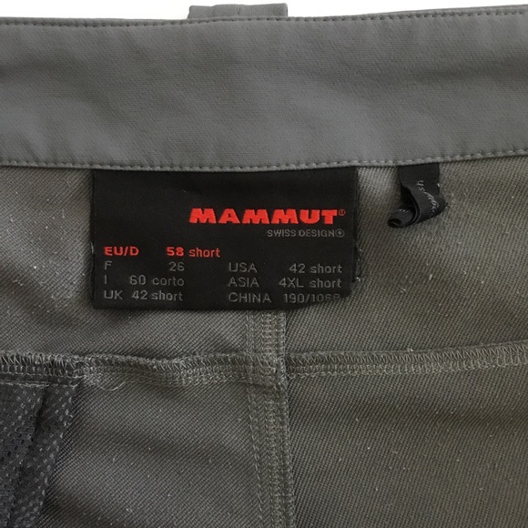 Mammut Softech Pants Grey Size 42 Short - Picture 7 of 9